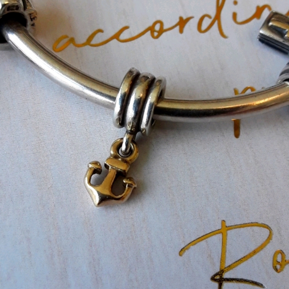 Retired Authentic Pandora w/14kt anchor